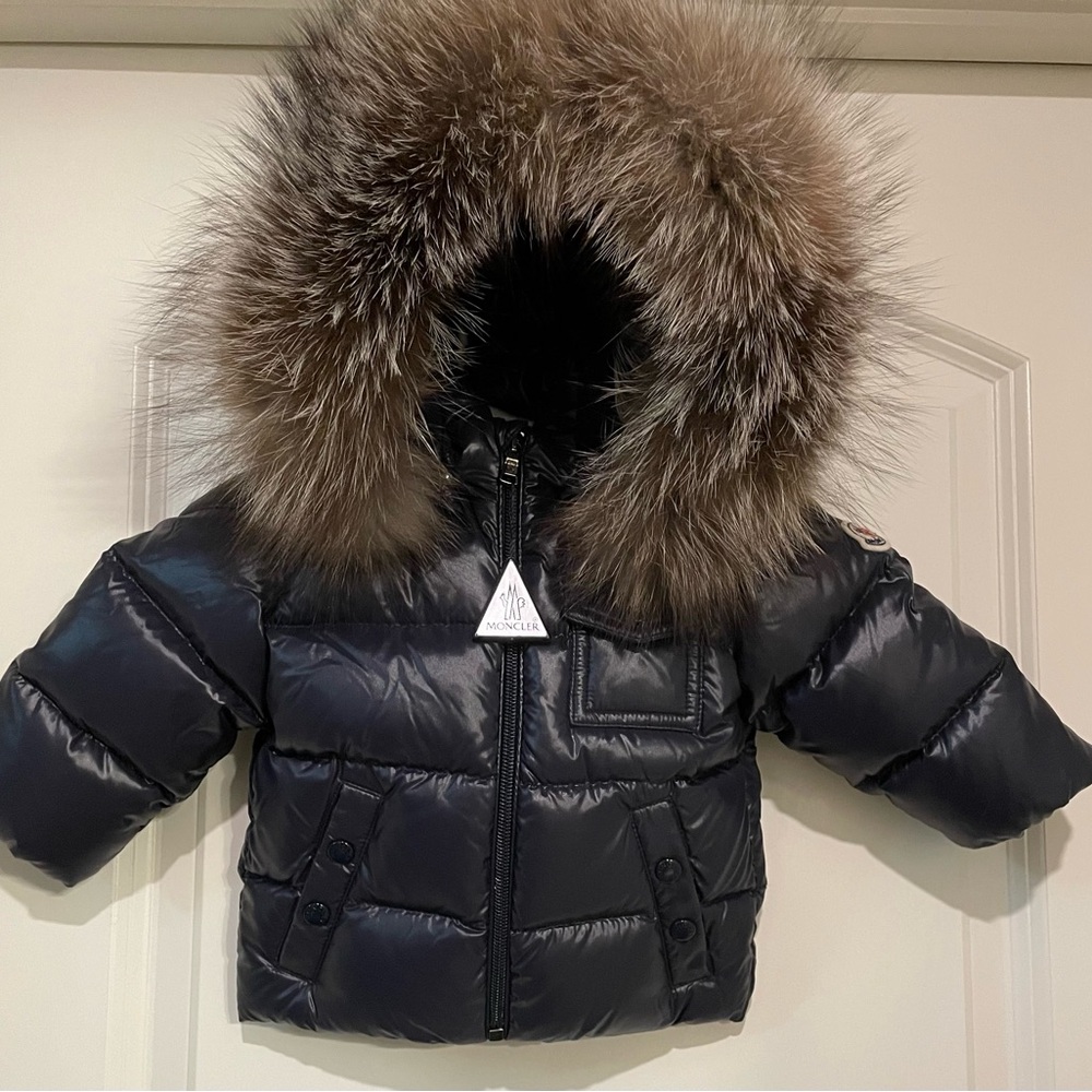 Baby Moncler k2 hooded down jacket